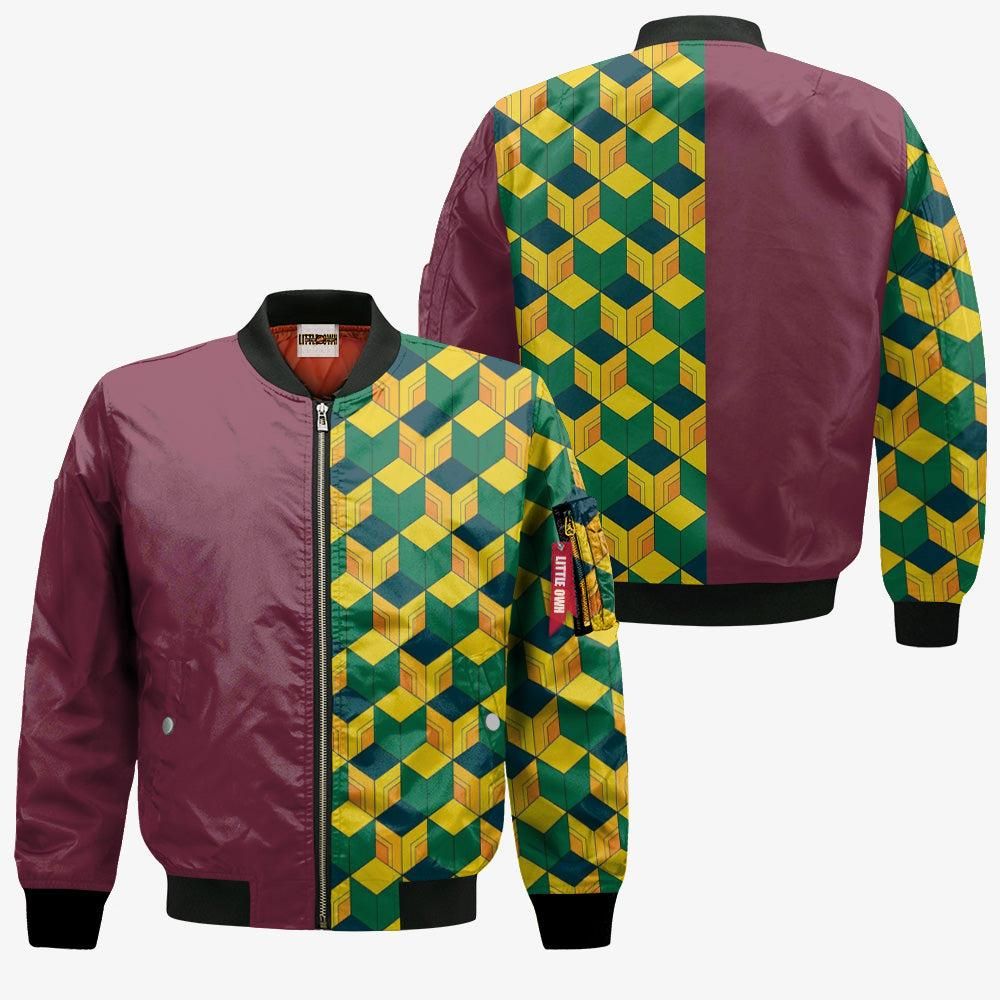 Giyuu-Tomioka-Pattern-Bomber-Jacket-Custom-KNY-Cosplay-Costumes-Bomber-Jacket-2