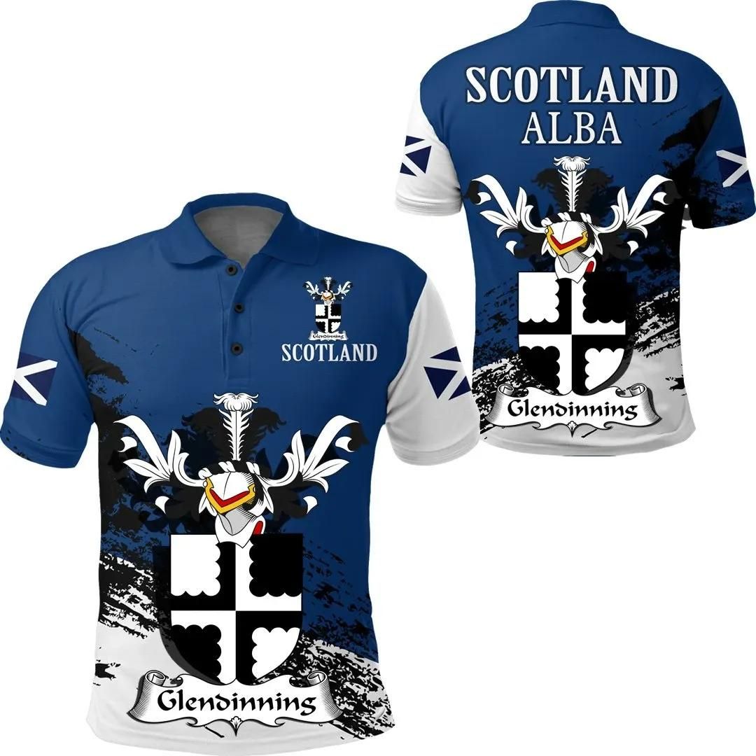 Glendinning Scottish Family Crest Scotland Special Polo Shirt - Golf Shirt A7 Glendinning Scottish Family Crest Scotland Special Polo Shirt - Golf Shirt A7