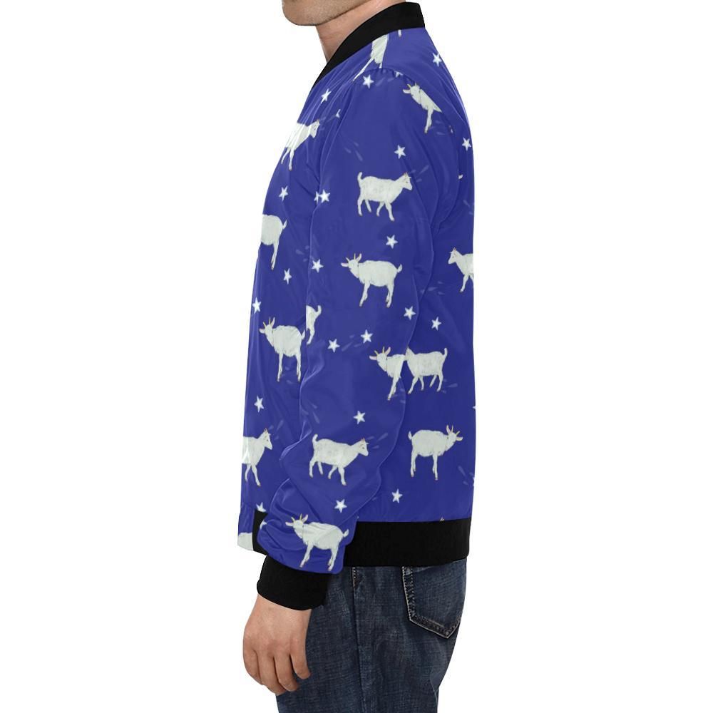 Goat-Sheep-Pattern-Print-Mens-Bomber-Jacket-1