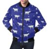 Goat Sheep Pattern Print Mens Bomber Jacket