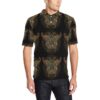 Gold Butterfly Ornamental Men Polo Shirt