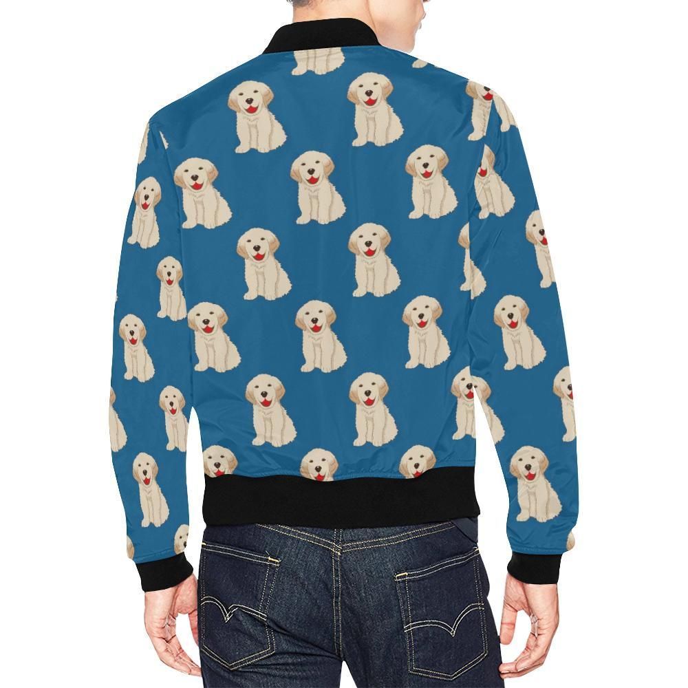 Golden-Retriever-Print-Pattern-Mens-Bomber-Jacket-2