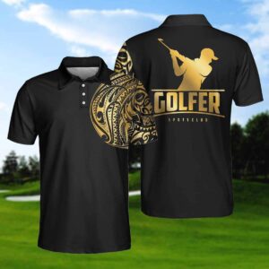 Golden Tattoo Golf Unisex Polo Shirt For Golfer Sport Club #V