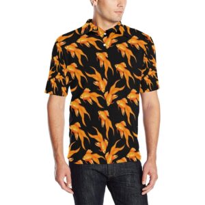 Goldfish Pattern Print Design 03 Men Polo Shirt