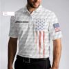 Golf 4Th Of July Custom Name Polo Shirt