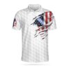 Golf American Flag 3D All Over Printed Polo Shirt