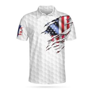 Golf American Flag 3D All Over Printed Polo Shirt