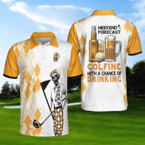 Golf And Beer Weekend Forecast Polo Shirt