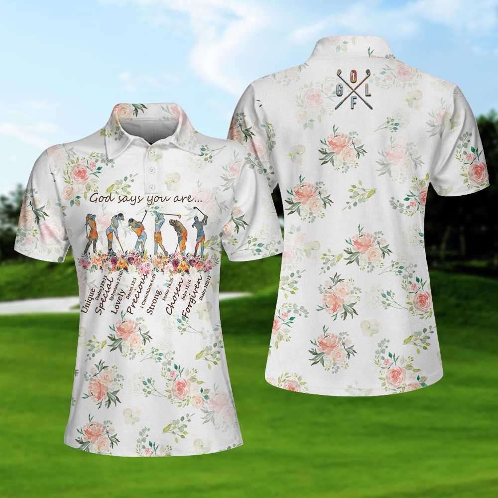 Golf Girl God Says You Are Polo Shirt Golf Girl God Says You Are Polo Shirt