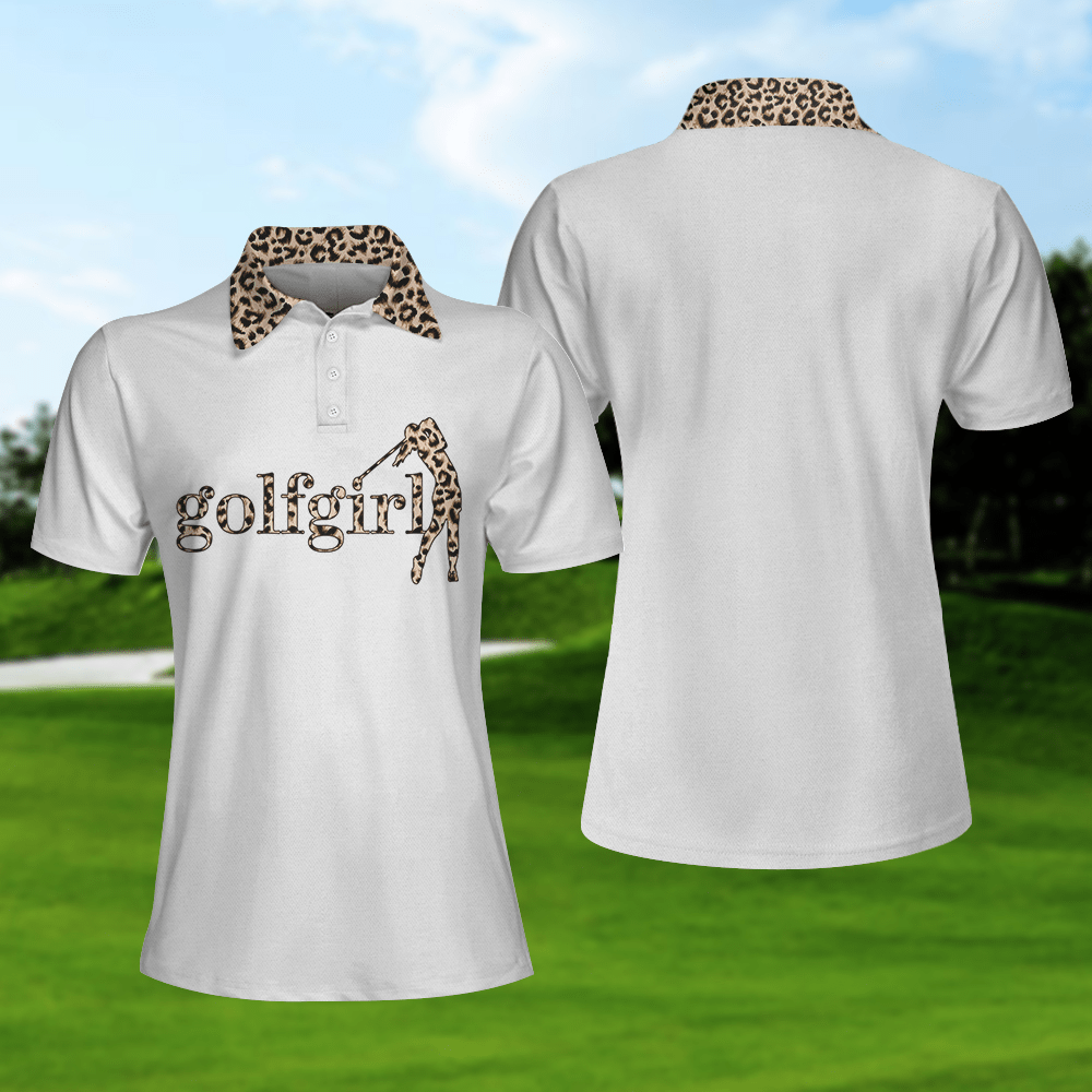 Golf Girl Leopard Polo Shirt Golf Girl Leopard Polo Shirt