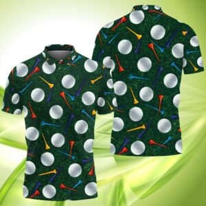 Golf Pattern Polo Shirt #Kv