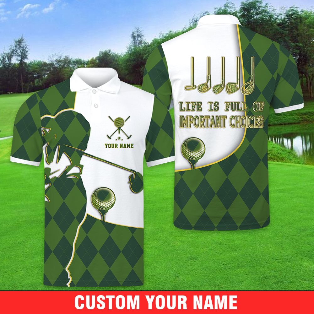 Golf Polo Shirt Custom Name Golf Polo Shirt Custom Name