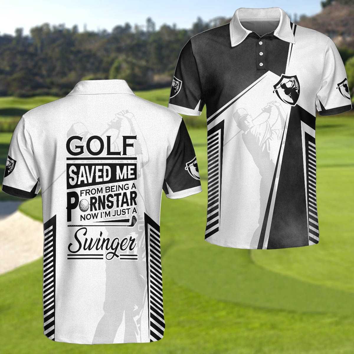 Golf Saved Me Polo Shirt Golf Saved Me Polo Shirt