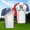 Golf Skull Wear Hat Polo Shirt