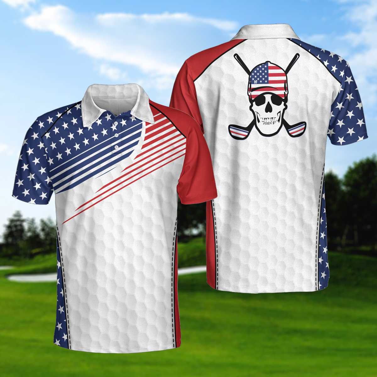 Golf Skull Wear Hat Polo Shirt Golf Skull Wear Hat Polo Shirt