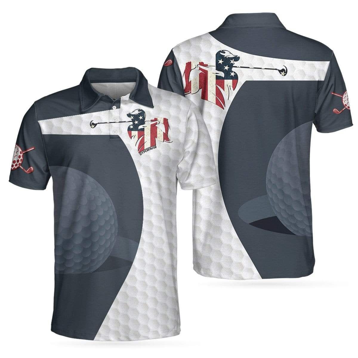 Golf Swing American Polo Shirt Golf Swing American Polo Shirt