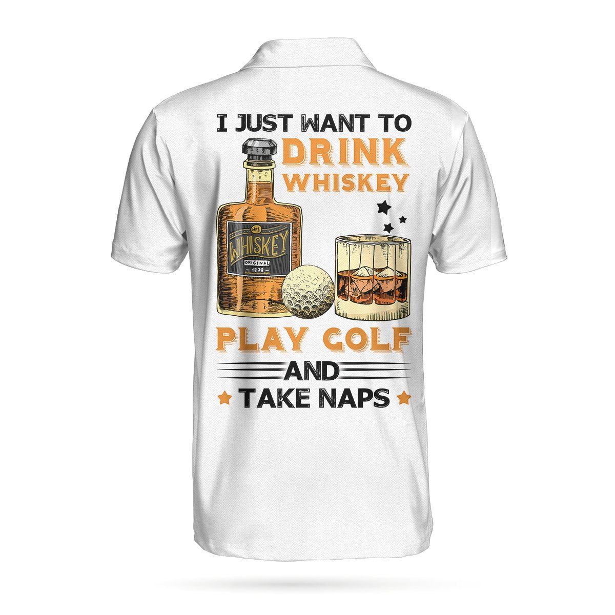 Golf Whisky And Take Naps 3D All Over Printed Polo Shirt Golf Whisky And Take Naps 3D All Over Printed Polo Shirt