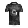 Golfer On Smoke Background 3D All Over Printed Polo Shirt