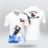 Golfer Texas On Top Art Low Poly Polo Shirt