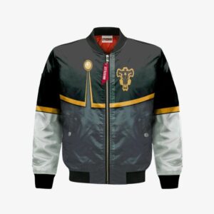 Gordon Agrippa Bomber Jacket Custom Black Clover Cosplay Costumes Bomber Jacket
