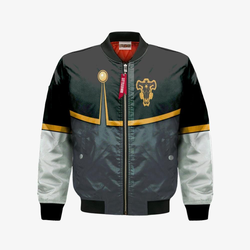 Gordon Agrippa Bomber Jacket Custom Black Clover Cosplay Costumes Bomber Jacket Gordon Agrippa Bomber Jacket Custom Black Clover Cosplay Costumes Bomber Jacket