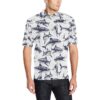 Great White Shark Pattern Print Design 02 Men Polo Shirt