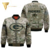 Green Bay Packers Camo Full Print Bomber Jacket