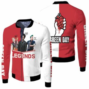 Green Day Legends Logo Band Signed 3D T Shirt Hoodie Sweater Jersey Bomber Jacket Model 2429