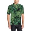 Green Fresh Tropical Palm Leaves Men Polo Shirt