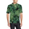 Green Fresh Tropical Palm Leaves Men Polo Shirt