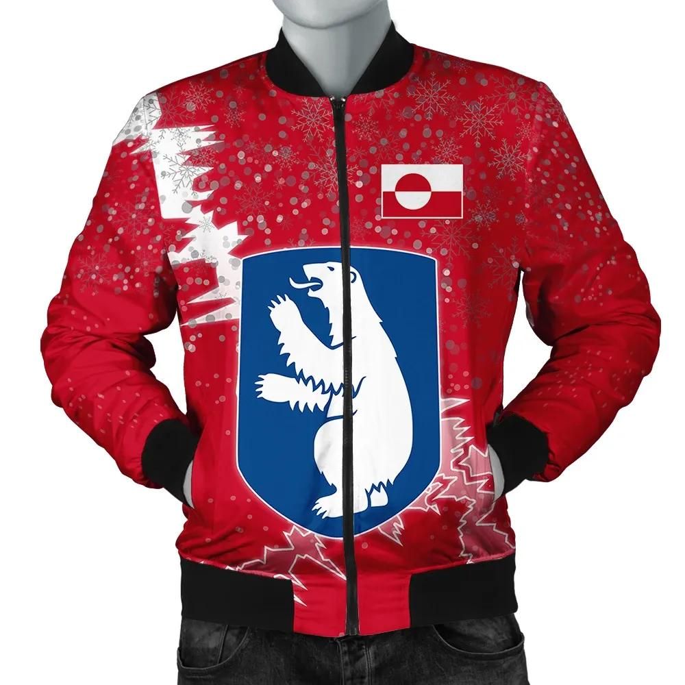Greenland Christmas Coat Of Arms Men Bomber Jacket X Style J78 Bomber Jacket Greenland Christmas Coat Of Arms Men Bomber Jacket X Style J78 Bomber Jacket