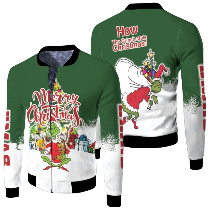 Grinch Christmas Merry Christmas How The Grinch Stole Christmas Santa Green 3D Designed Allover Gift For Grinch Fans Christmas Fans Bomber Jacket Grinch Christmas Merry Christmas How The Grinch Stole Christmas Santa Green 3D Designed Allover Gift For Grinch Fans Christmas Fans Bomber Jacket