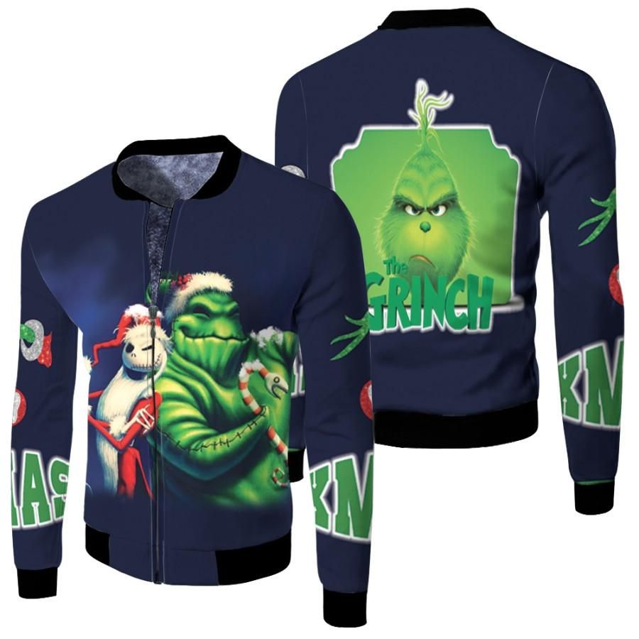 Grinch Christmas Merry Christmas Jack Skellington Black 3D Designed Allover Gift For Grinch Fans Christmas Fans Bomber Jacket Grinch Christmas Merry Christmas Jack Skellington Black 3D Designed Allover Gift For Grinch Fans Christmas Fans Bomber Jacket