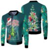 Grinch Christmas Merry Christmas King Playing Guitar Christmas Tree 3D Designed Allover Gift For Grinch Fans Christmas Fans Bomber Jacket