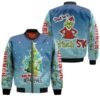 Grinch Christmas Merry Whatever Do Not Be A Grinch 5K Blue 3D Designed Allover Gift For Grinch Fans Christmas Fans Bomber Jacket