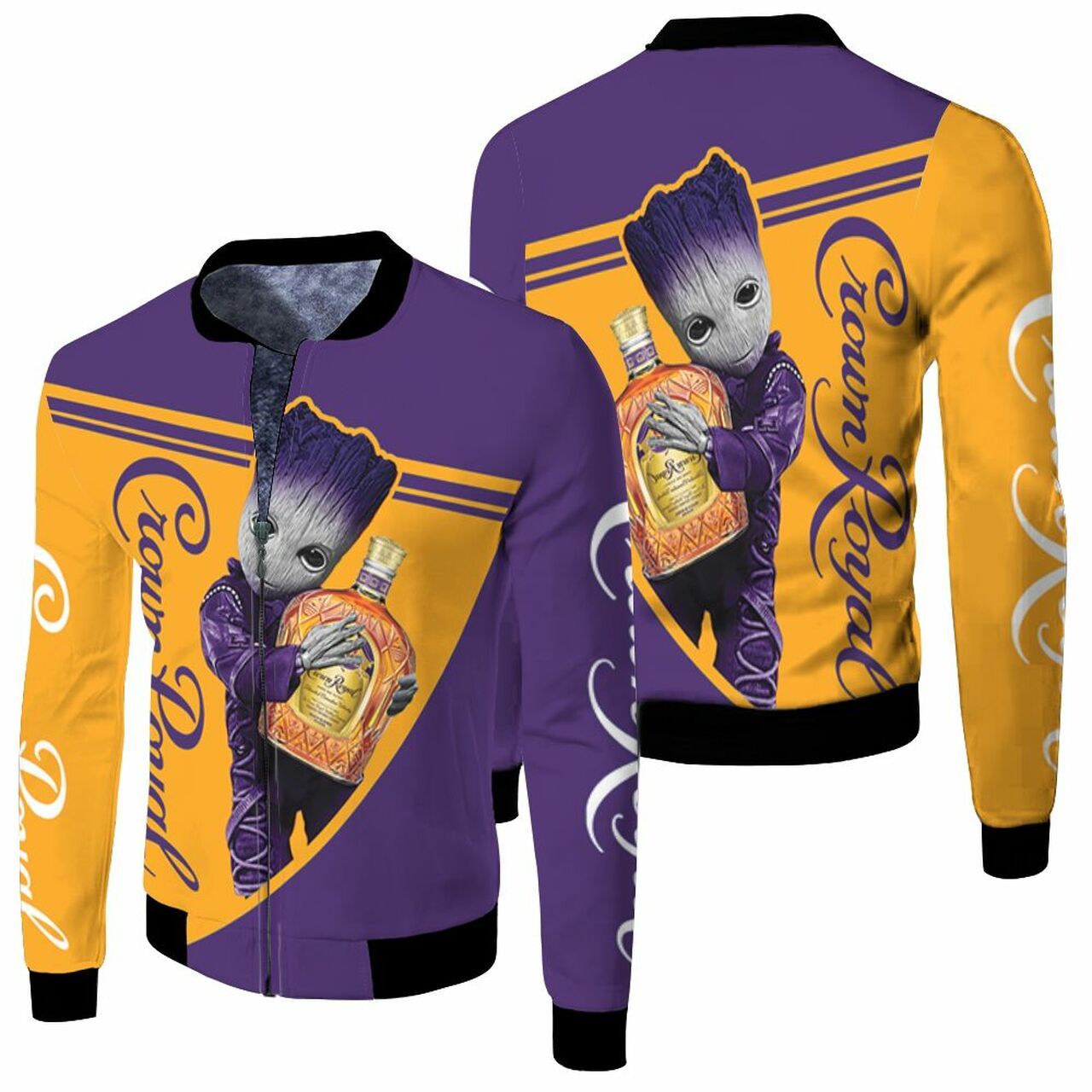 Groot Hugs Crown Royal 3D T Shirt Hoodie Sweater Jersey Bomber Jacket Model 2452 Bomber Jacket Groot Hugs Crown Royal 3D T Shirt Hoodie Sweater Jersey Bomber Jacket Model 2452 Bomber Jacket