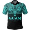 Guam (Blue) Polo Shirt Polynesian A15