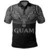 Guam (Gray) Polo Shirt Polynesian A15