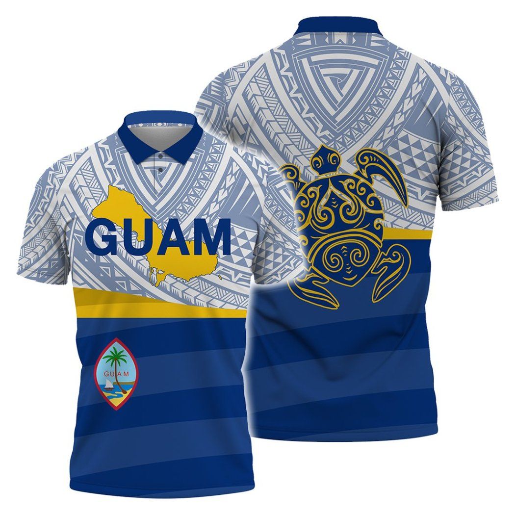 Guam Islands Polynesian Style Polo Shirt All Over Print Guam Islands Polynesian Style Polo Shirt All Over Print