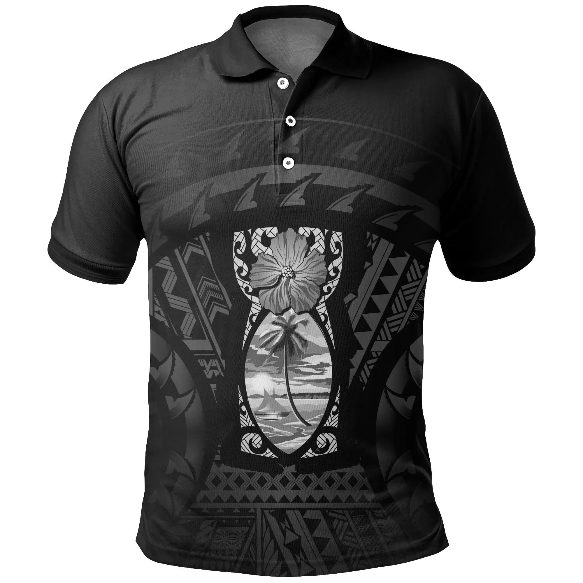 Guam Latte Stone Polo Shirt (Gray) A02 Guam Latte Stone Polo Shirt (Gray) A02