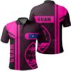 Guam Pink Polo Shirt- Boba Style - AH - J14