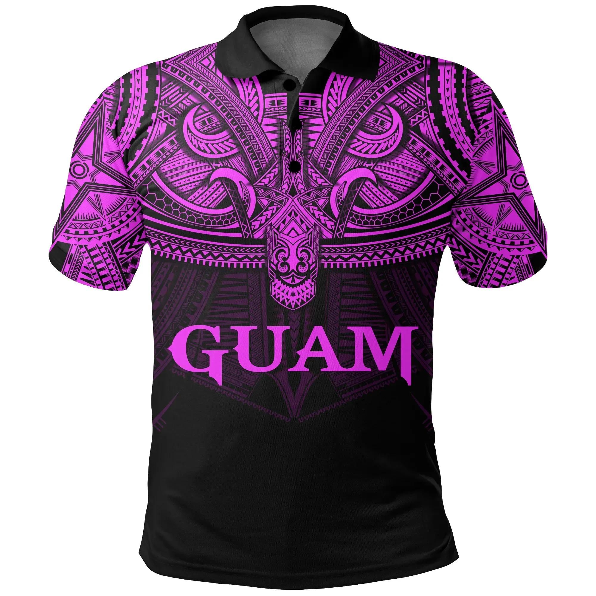 Guam (Pink) Polo Shirt Polynesian A15 Guam (Pink) Polo Shirt Polynesian A15