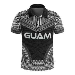 Guam Polo Shirt - Polynesian Chief Black Version - BN10