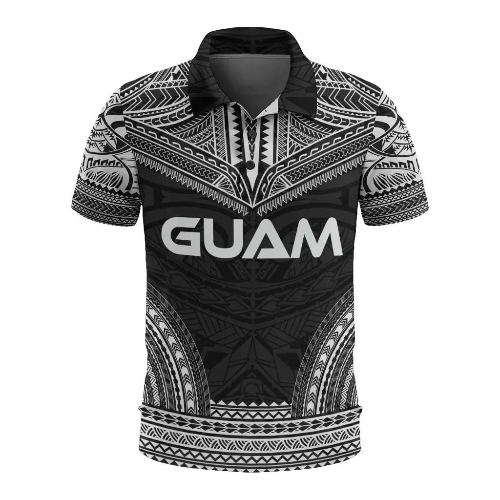 Guam Polo Shirt - Polynesian Chief Black Version - BN10 Guam Polo Shirt - Polynesian Chief Black Version - BN10