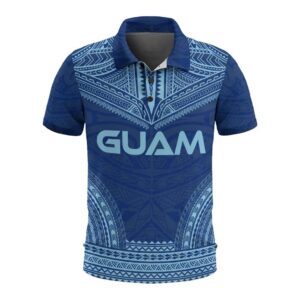 Guam Polo Shirt - Polynesian Chief Flag Version - BN10