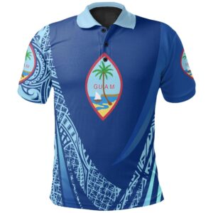 Guam Polo Shirt - Polynesian Patterns Sport Style - BN01