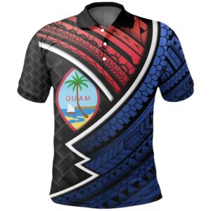 Guam Polo Shirt- bGuam Lauhala Polynesian A24