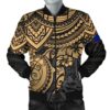 Guam Polynesian Bomber Jacket (Men) - Golden Turtle - BN15 Bomber Jacket