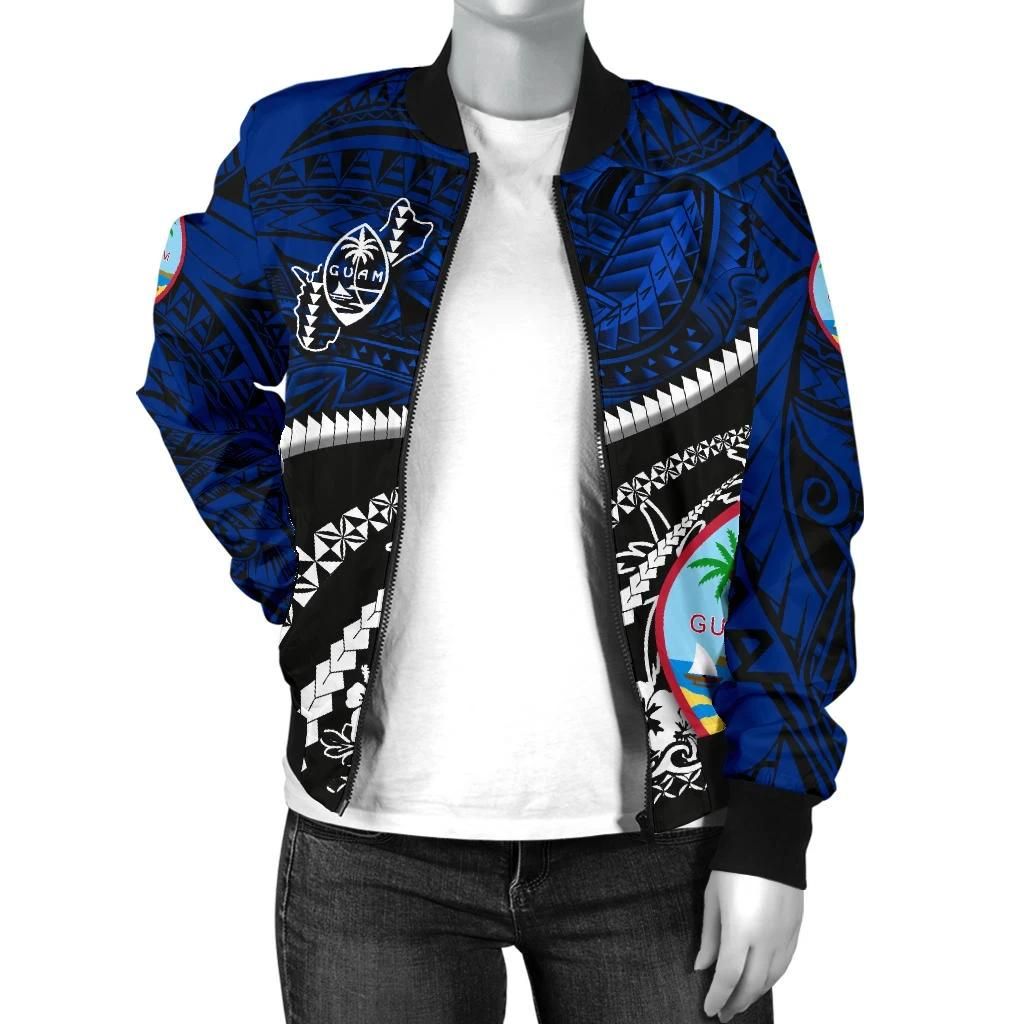 Guam-Womens-Bomber-Jacket-Polynesian-Shark-Tattoo-K4-Bomber-Jacket-2
