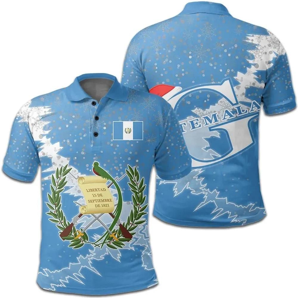 Guatemala Christmas Coat Of Arms Polo Shirt X Style J78 Guatemala Christmas Coat Of Arms Polo Shirt X Style J78
